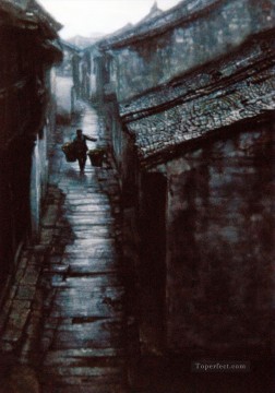 Chen Yifei Painting - Stony Path Chinese Chen Yifei